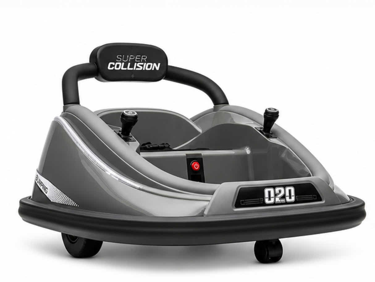 Kids Ride On Bumper Car - Grey