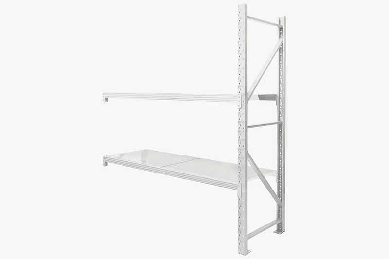 2-Layer Longspan Shelving Add-On Grey White – 1.5 M