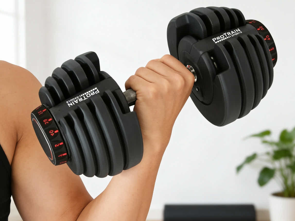 Adjustable Dumbbell Black - 40 kg