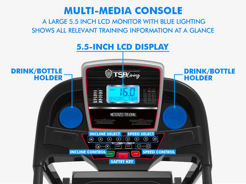 Multifunction Electric Treadmill - 42 cm