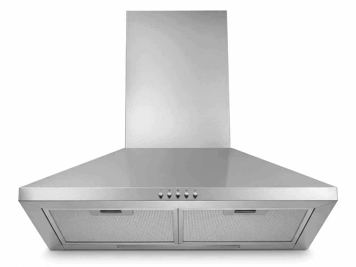 Midea 60 cm Canopy Rangehood Silver (No Duct)
