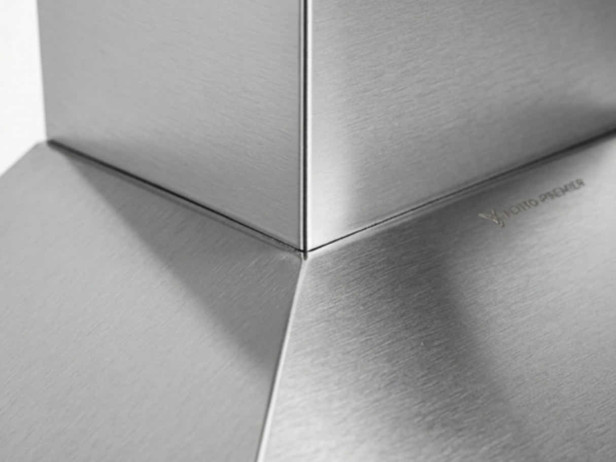 Midea 60 cm Canopy Rangehood Silver (No Duct)