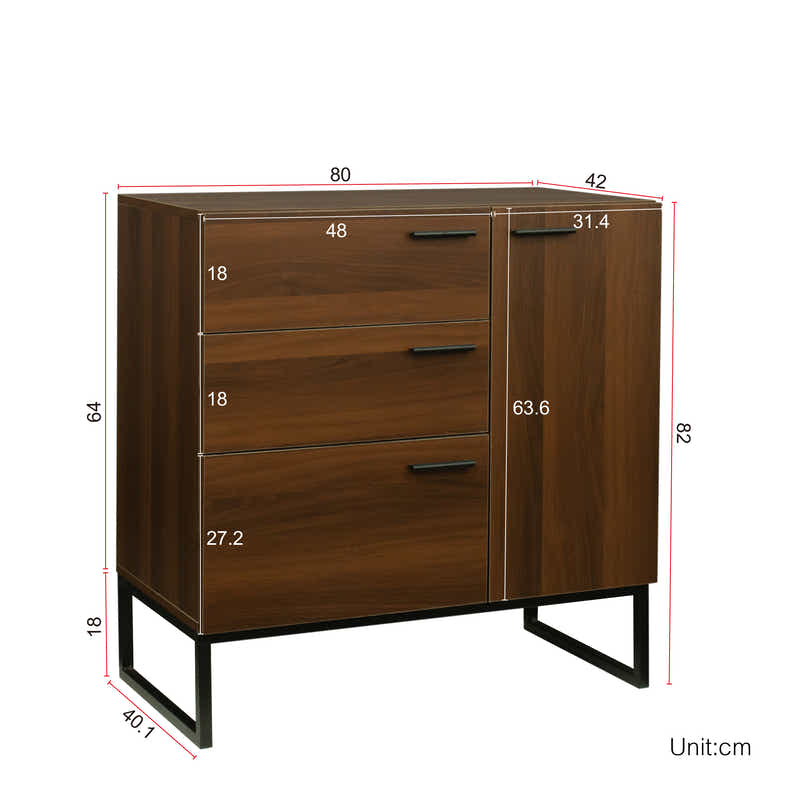 Philo 3 Drawer 1 Door Chest