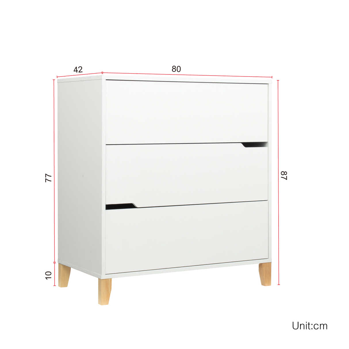 Rene 3-Drawer Chest