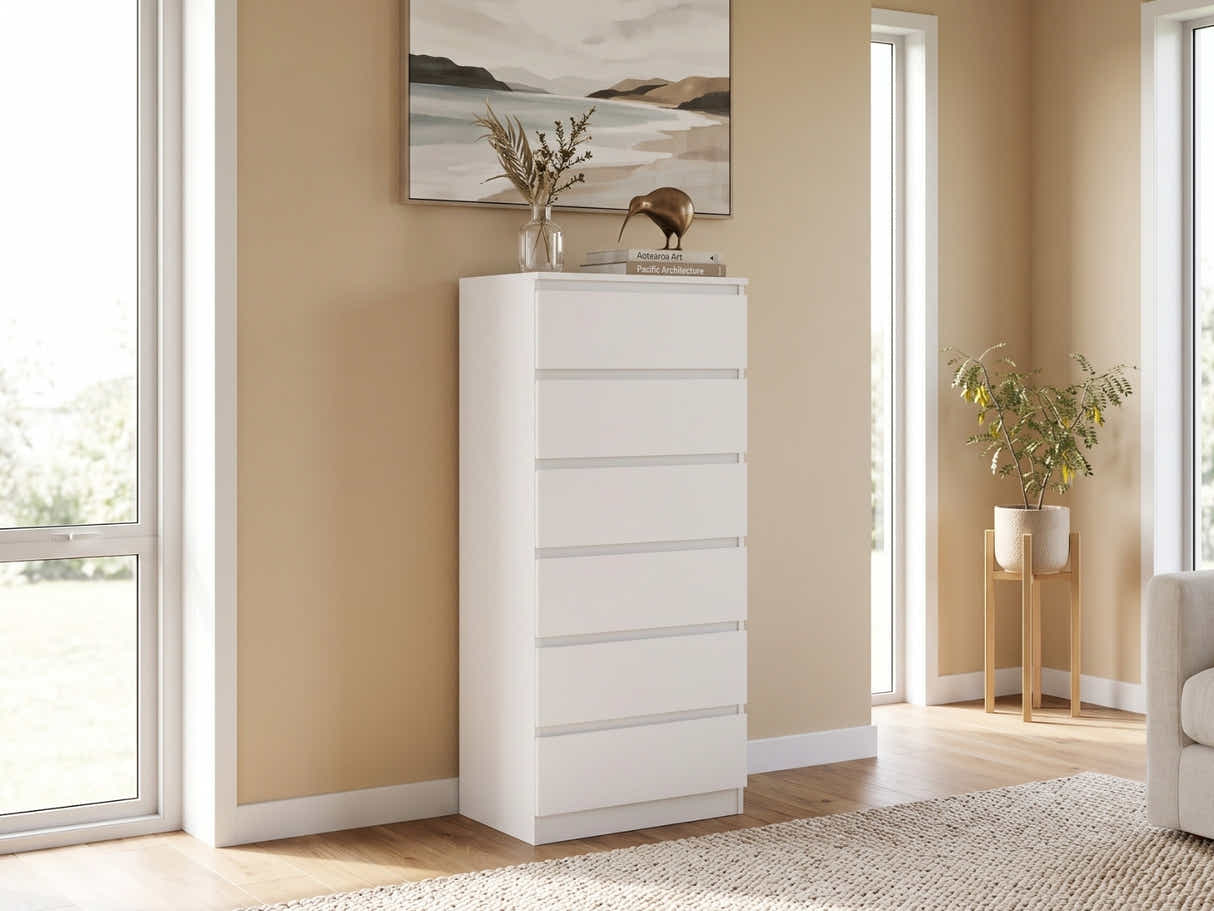 Enkel 6-Drawer Slim Tallboy
