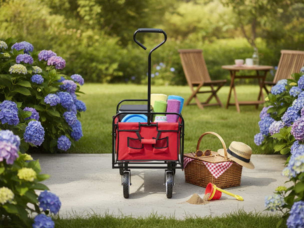 Folding Wagon - Red