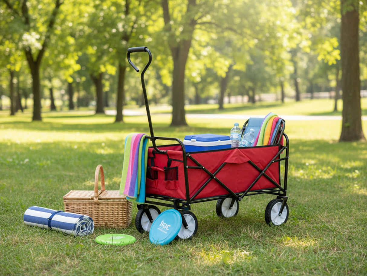 Folding Wagon - Red