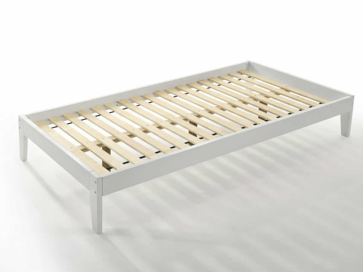 Sovo Bed Frame White - King Single
