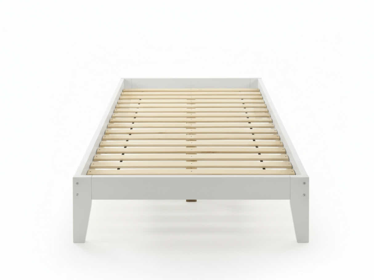 Sovo Bed Frame White - King Single