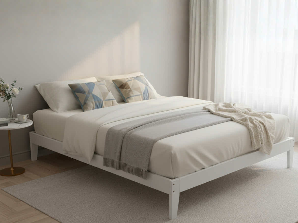 Sovo Bed Frame White - Double