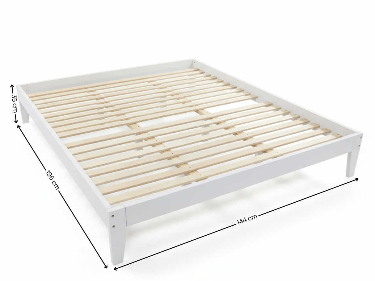 Sovo Bed Frame White - Double