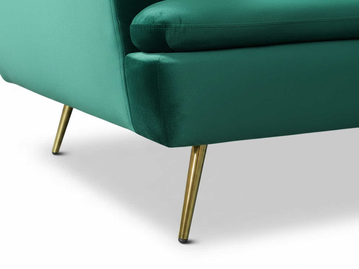 Gyllene Velvet Sofa Bed - Dark Green
