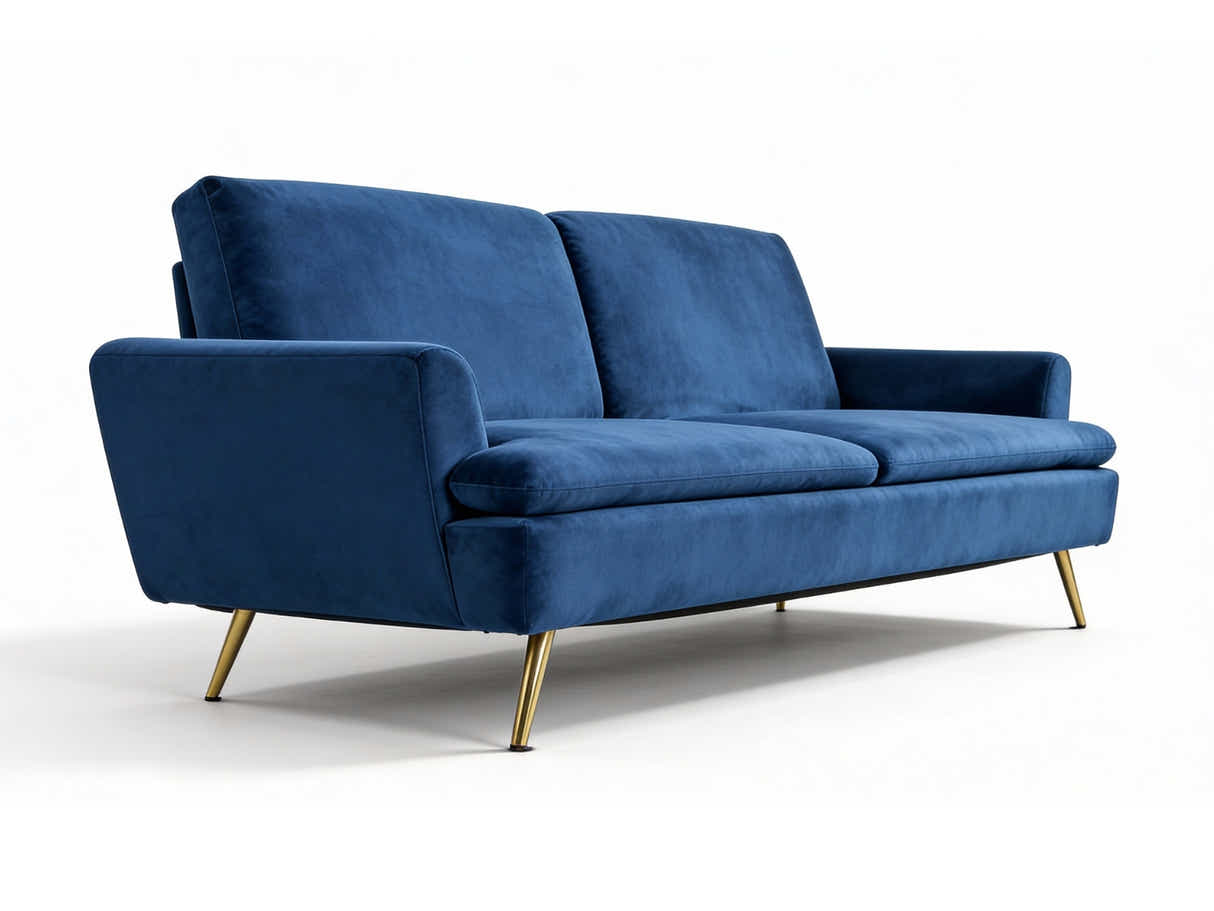 Gyllene Velvet Sofa Bed - Navy