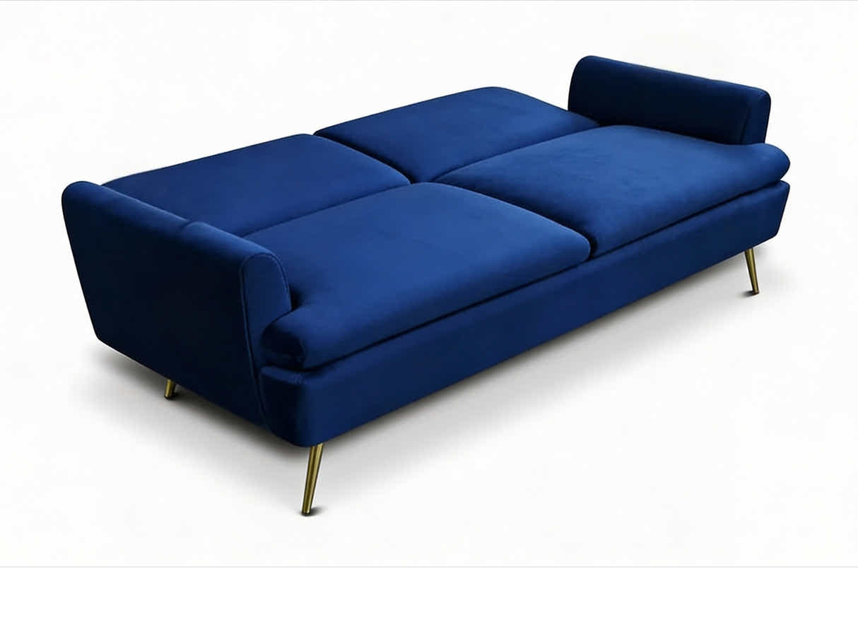 Gyllene Velvet Sofa Bed - Navy