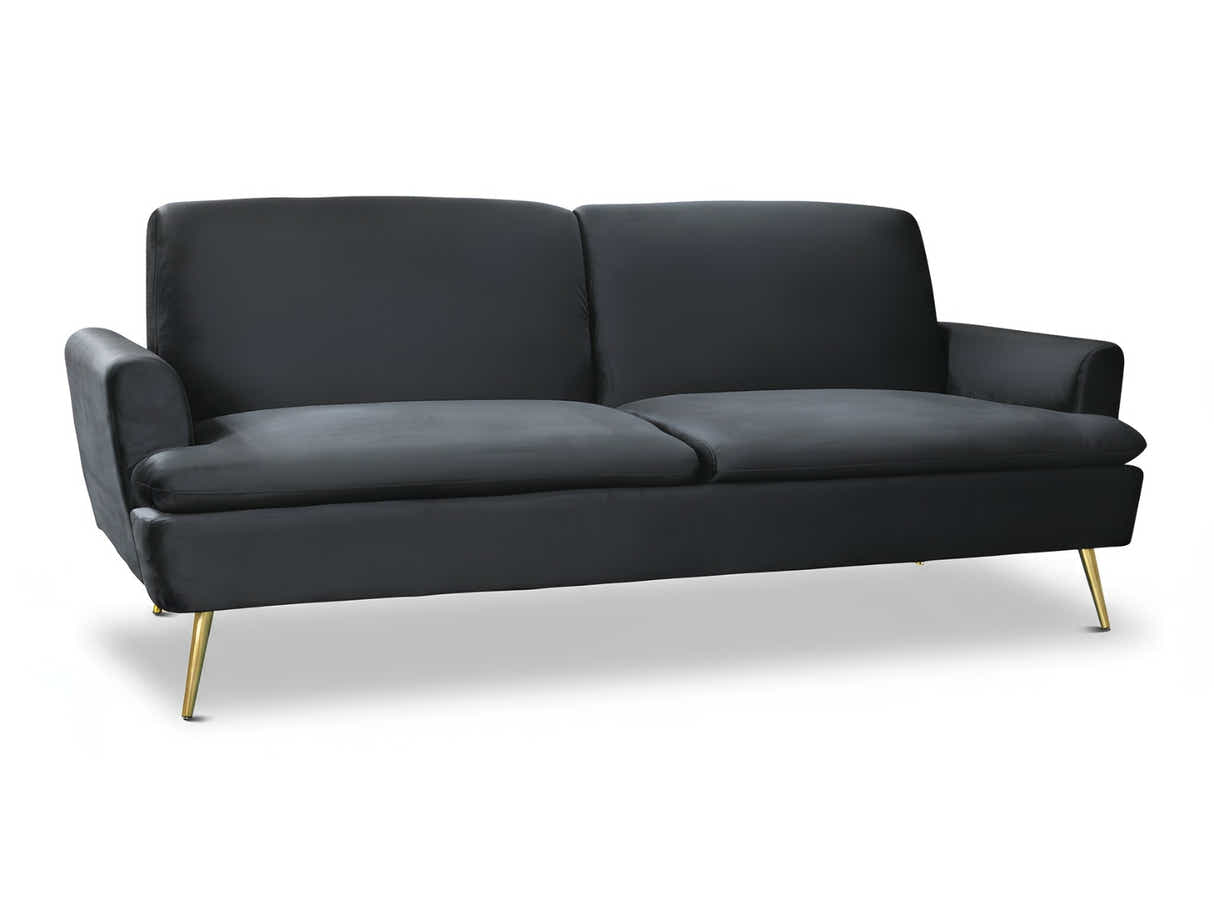 Gyllene Velvet Sofa Bed - Black