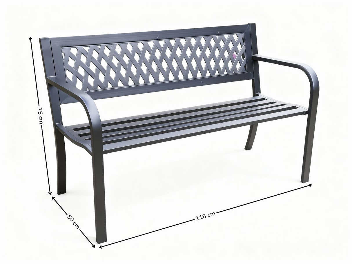 Arteferro Garden Bench A2 - Black