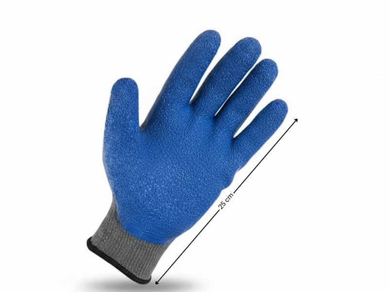 Latex Crinkle Palm Coated Work Gloves – 12 Pairs Pack