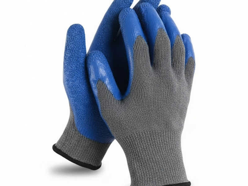 Latex Crinkle Palm Coated Work Gloves – 12 Pairs Pack