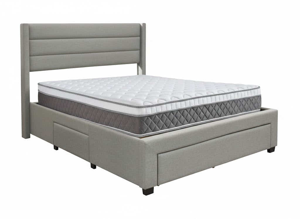 Coronado-A Bed Frame With Drawers & MEM23 Mattress - Double
