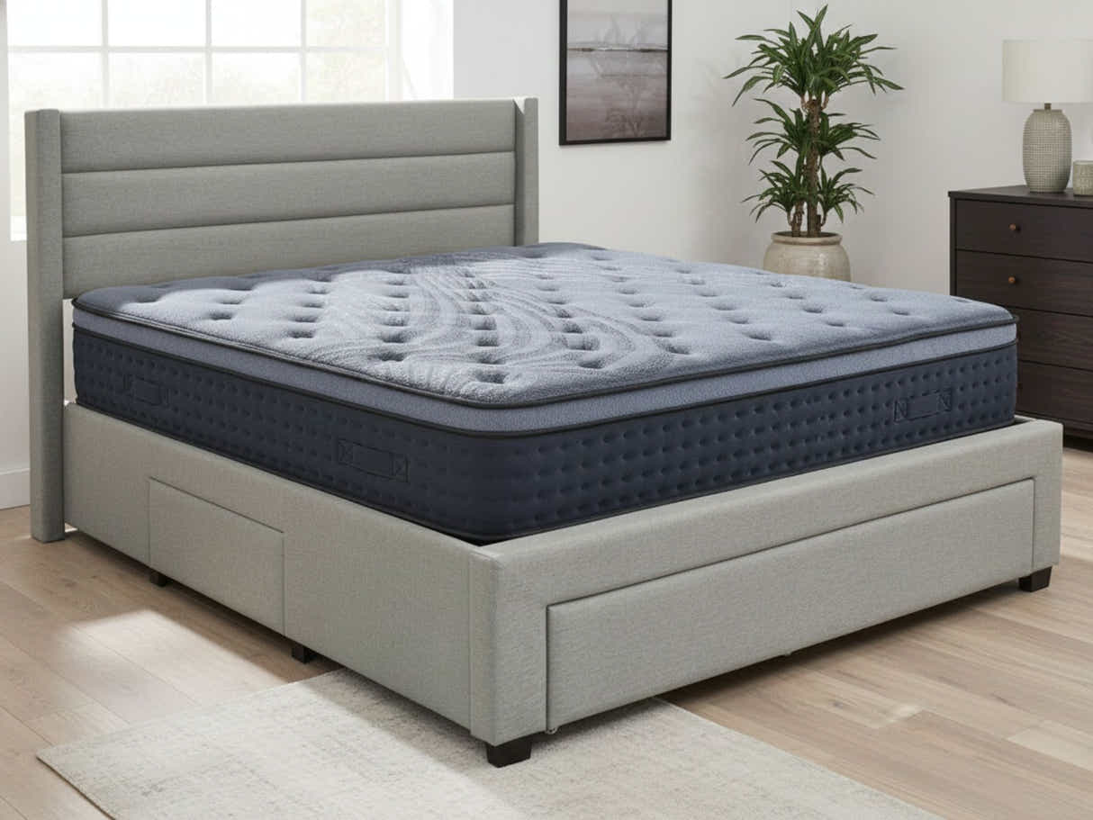 Coronado-A Bed Frame With Drawers & B34 Mattress - Double