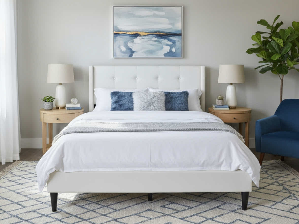Vele-C Bed Frame White - Double
