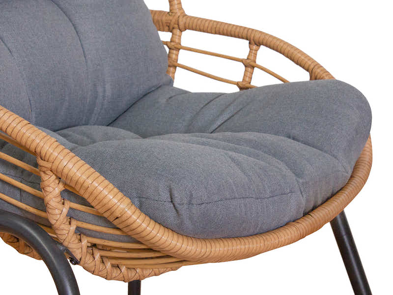 Naturlig Outdoor Bistro Set Aluminium frame