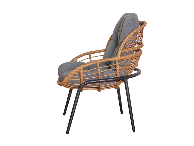 Naturlig Outdoor Bistro Set Aluminium frame