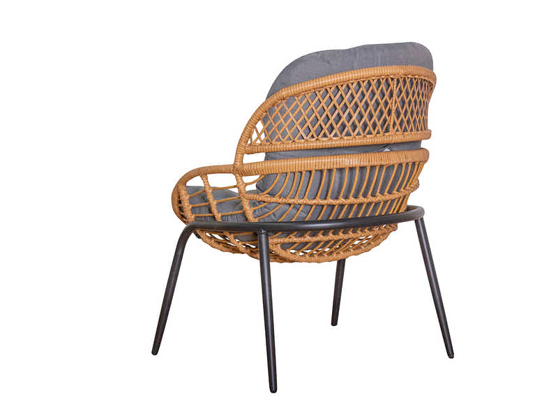 Naturlig Outdoor Bistro Set Aluminium frame