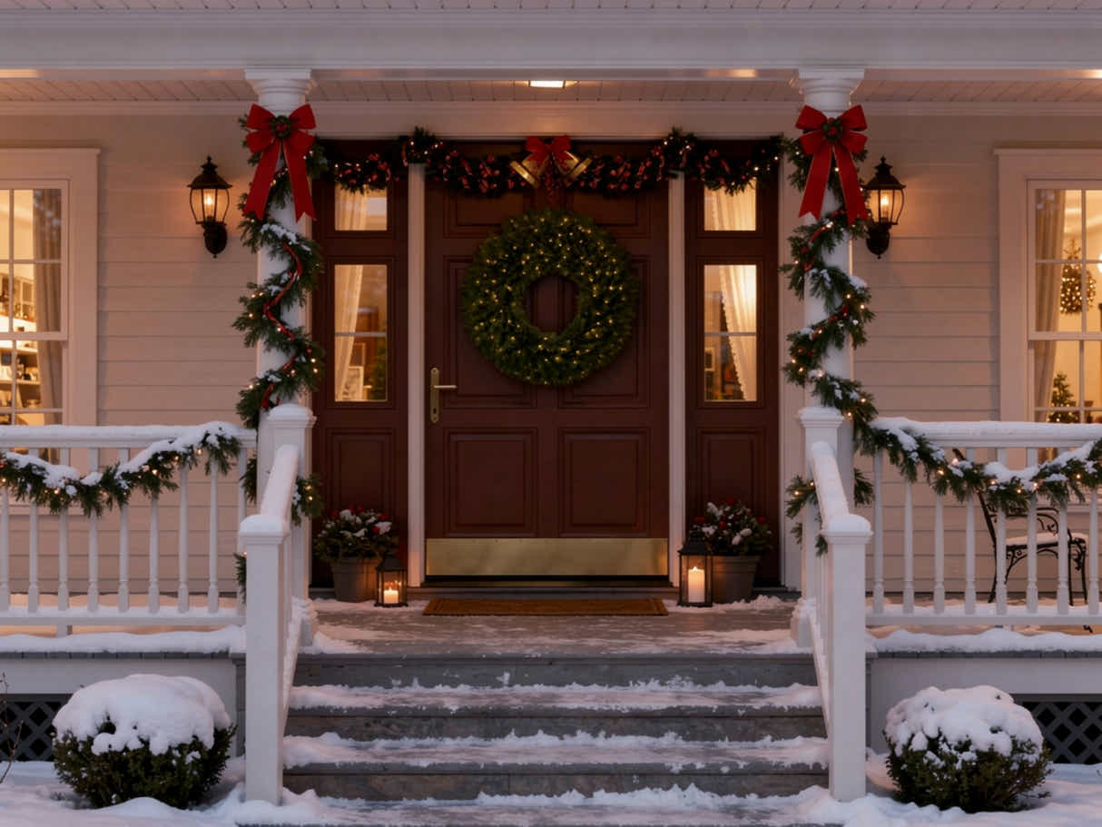 Pre-Lit Christmas Wreath - 24"/61 cm