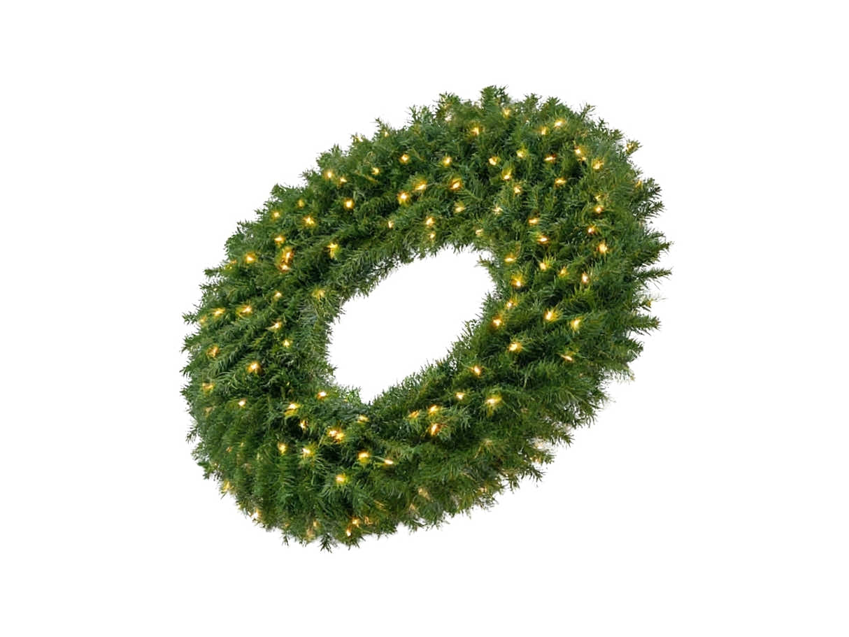 Pre-Lit Christmas Wreath - 24"/61 cm