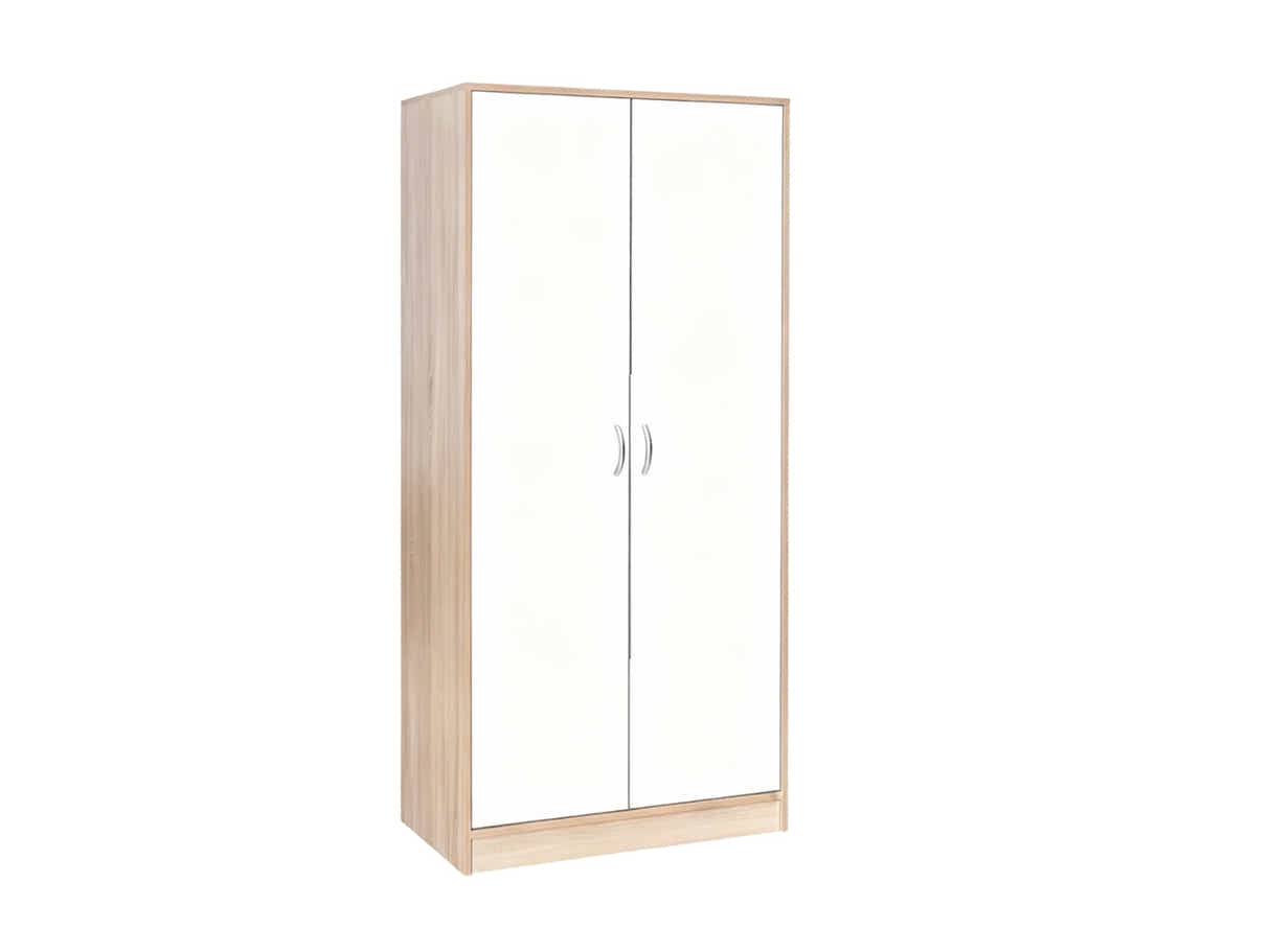 Bardalona 2-Door Wardrobe - Gloss White
