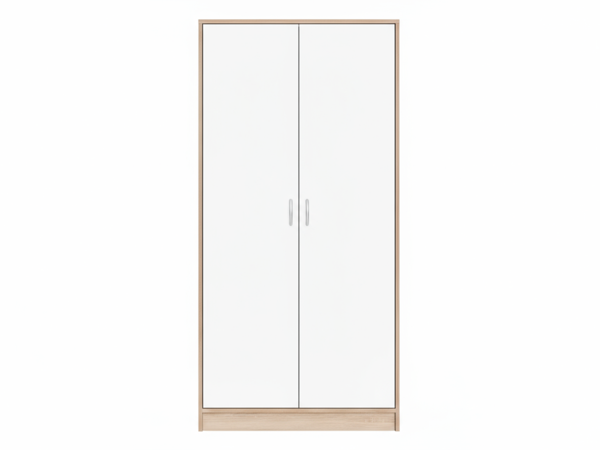 Bardalona 2-Door Wardrobe - Gloss White