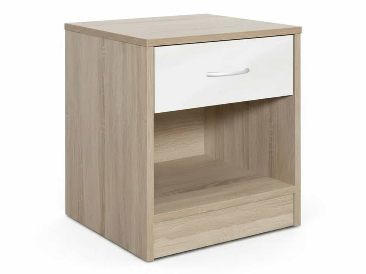 Bardalona Bedside Table - Gloss White