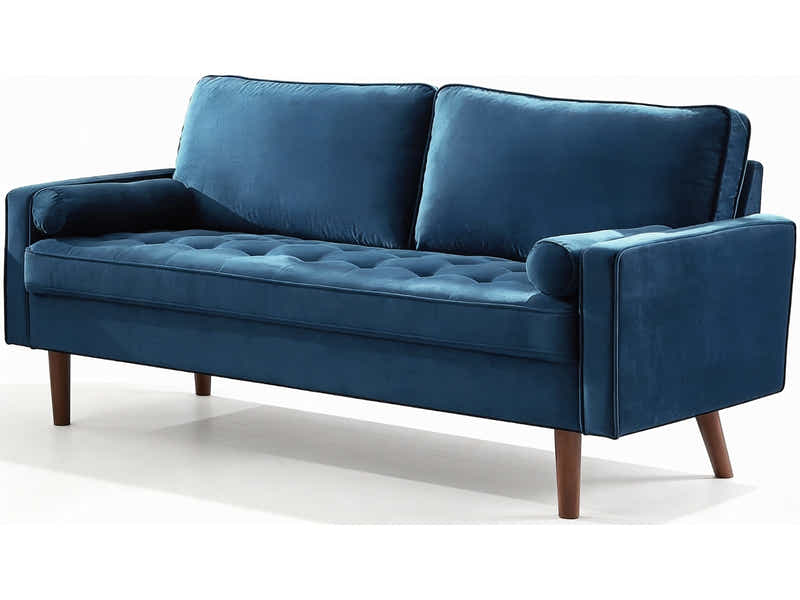 Gyllene Velvet Sofa Set - Blue