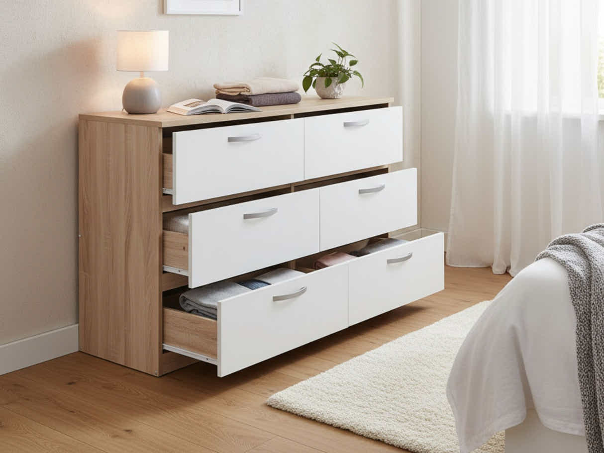 Escot 6-Drawer Lowboy