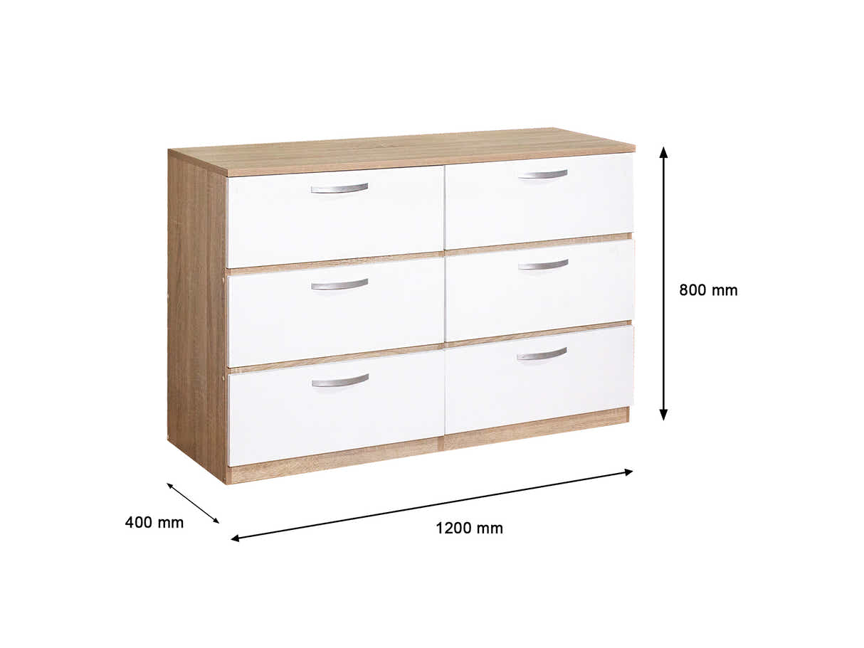 Escot 6-Drawer Lowboy