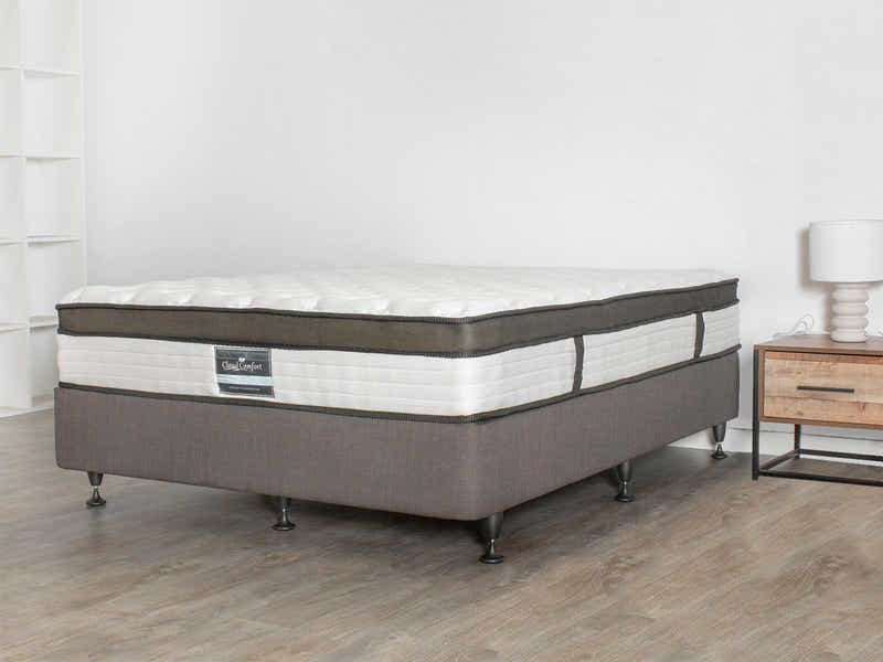 DS NZ Made SW Bed Base Light Grey - Queen