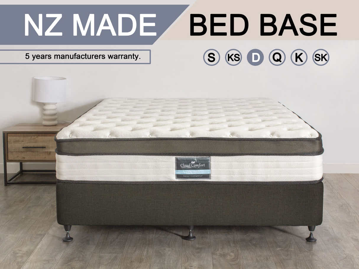 DS NZ Made SW Bed Base Slate - Double