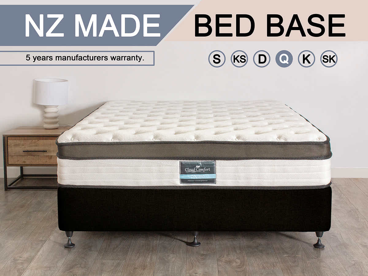 DS NZ Made SW Bed Base Black - Queen