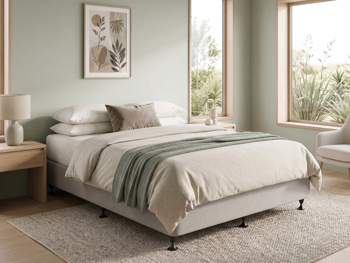 DS NZ Made SW Bed Base Light Grey - King