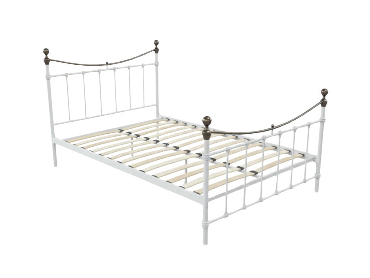 Victorian High Metal Bed Frame – Queen
