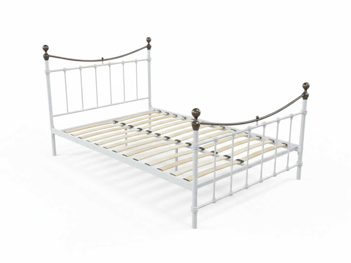 Victorian High Metal Bed Frame – Queen