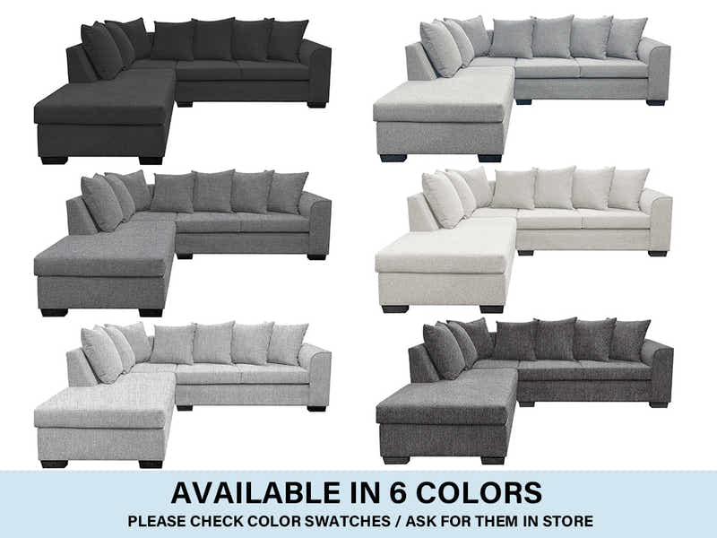 DS NZ Made Lavern Corner Sofa - Vish Grey