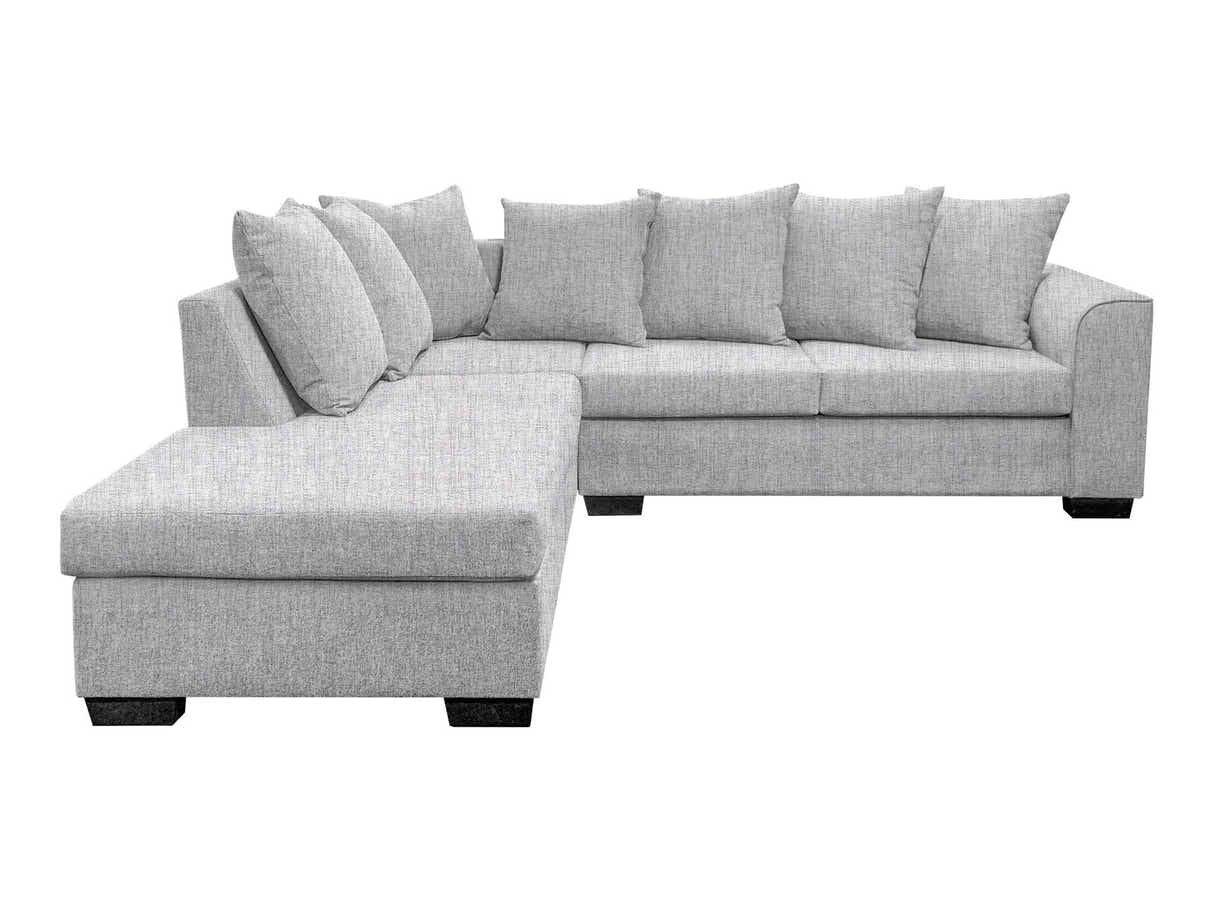 DS NZ Made Lavern Corner Sofa - Comfy Silver