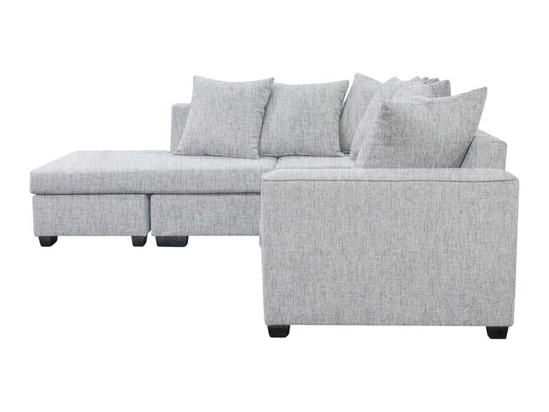DS NZ Made Lavern Corner Sofa - Comfy Silver