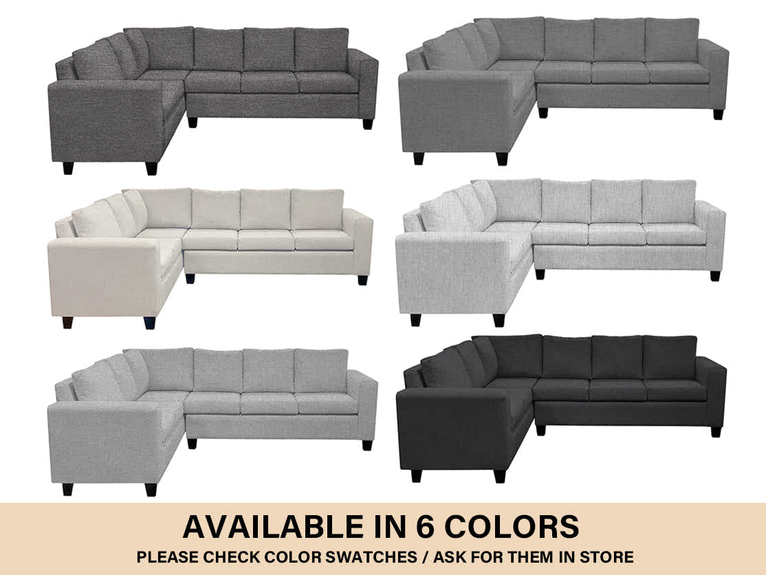 DS NZ Made Kareena Corner Sofa - Comfy Silver