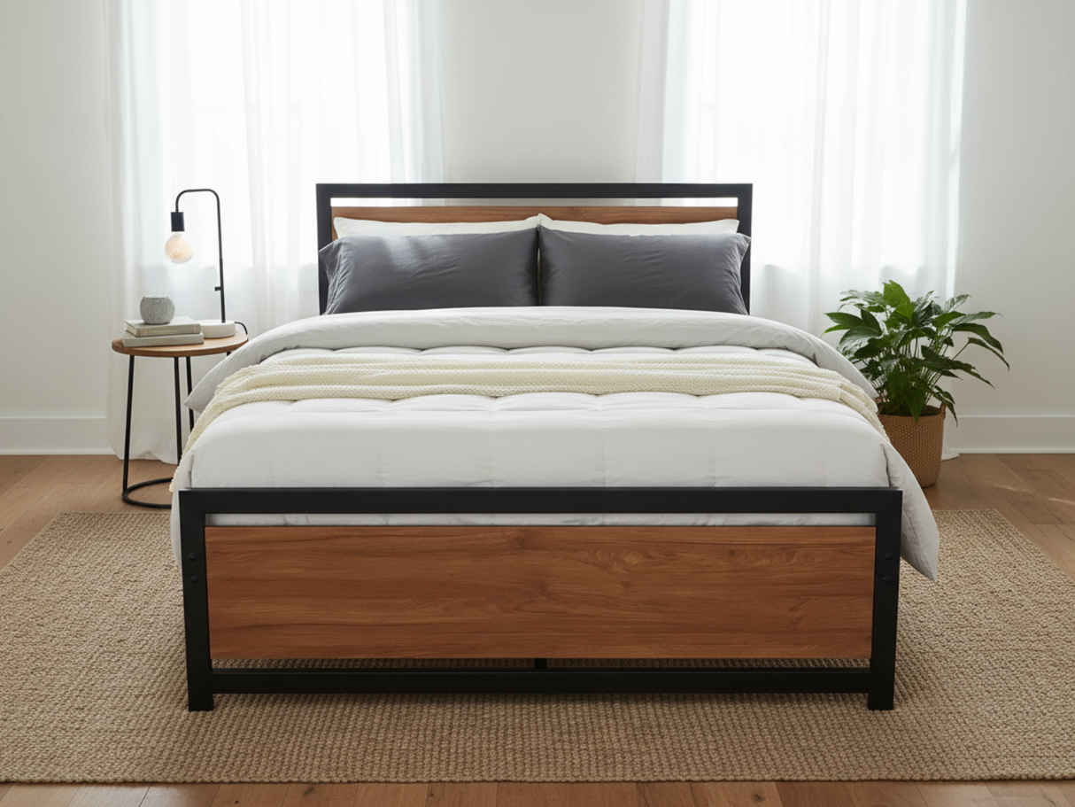 DS Bivio Metal Bed Frame - Double