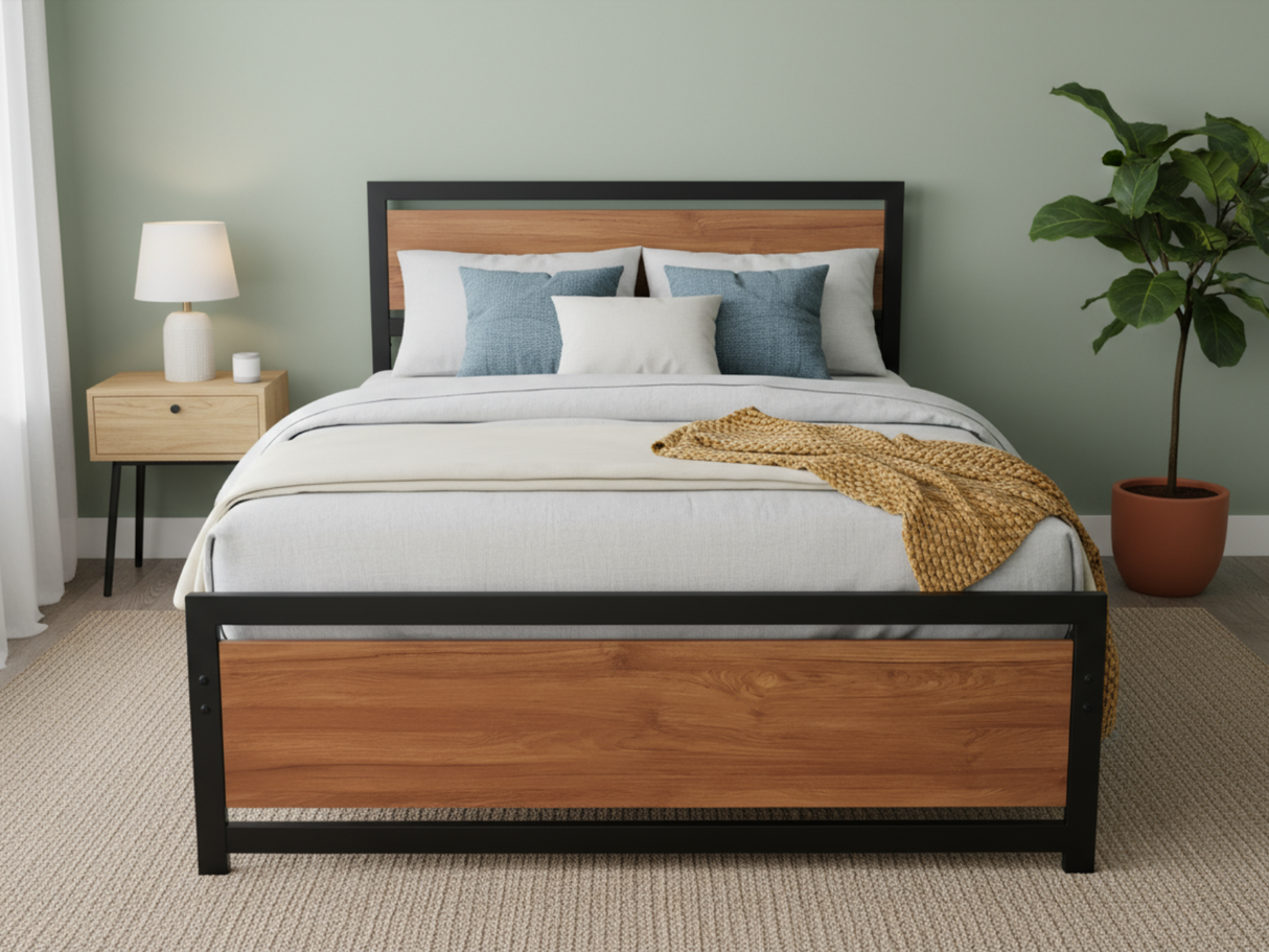 DS Bivio Metal Bed Frame - Queen