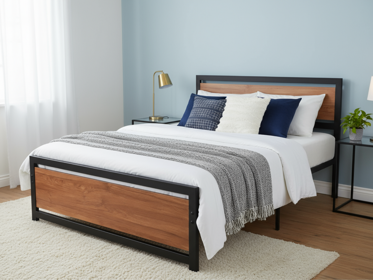 DS Bivio Metal Bed Frame - Queen