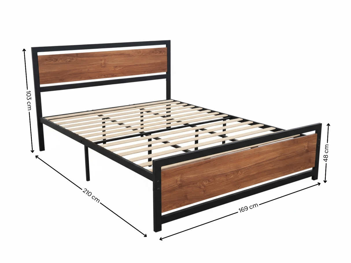 DS Bivio Metal Bed Frame – King